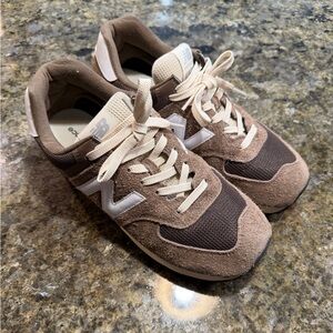 New Balance Brown 574 Sneakers